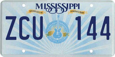 MS license plate ZCU144