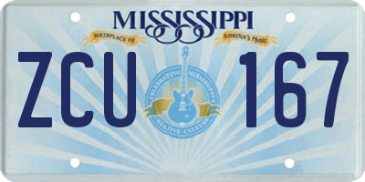 MS license plate ZCU167