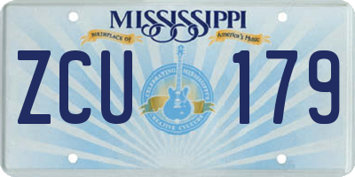 MS license plate ZCU179
