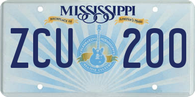 MS license plate ZCU200