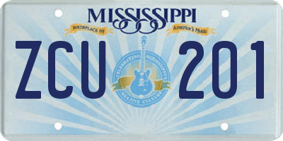 MS license plate ZCU201