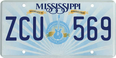 MS license plate ZCU569