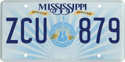 MS license plate ZCU879