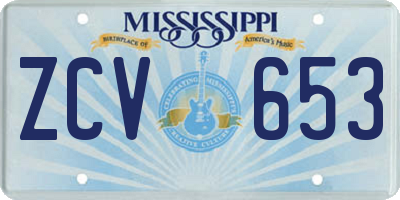 MS license plate ZCV653