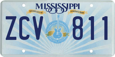 MS license plate ZCV811