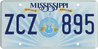 MS license plate ZCZ895