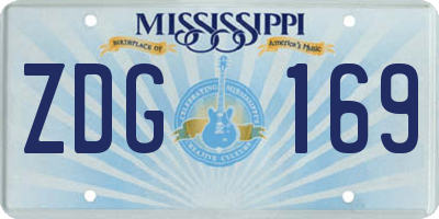 MS license plate ZDG169
