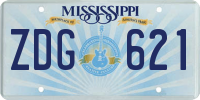 MS license plate ZDG621