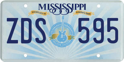 MS license plate ZDS595