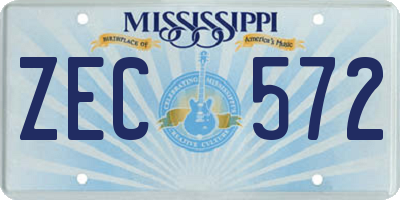 MS license plate ZEC572
