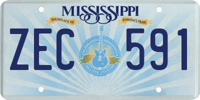 MS license plate ZEC591