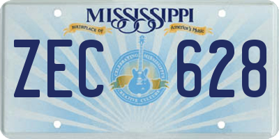 MS license plate ZEC628