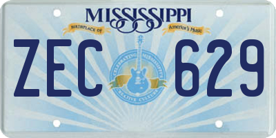 MS license plate ZEC629