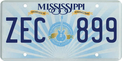MS license plate ZEC899