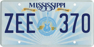 MS license plate ZEE370