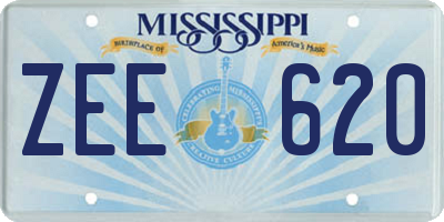 MS license plate ZEE620