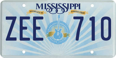 MS license plate ZEE710