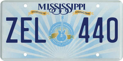 MS license plate ZEL440