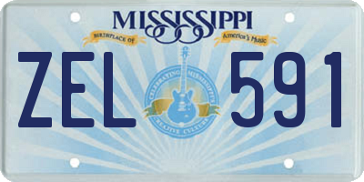 MS license plate ZEL591