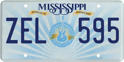 MS license plate ZEL595