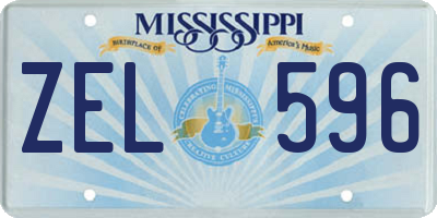 MS license plate ZEL596