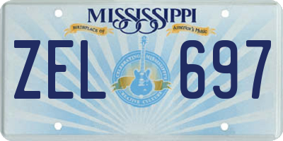 MS license plate ZEL697