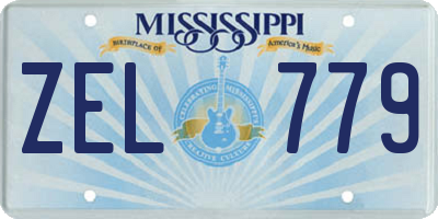 MS license plate ZEL779