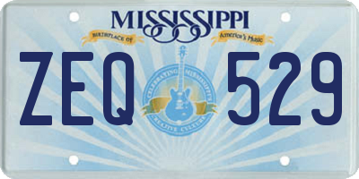 MS license plate ZEQ529