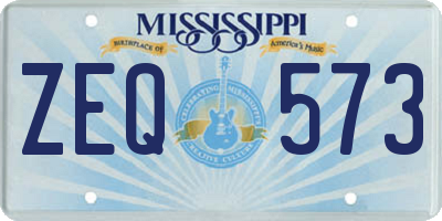 MS license plate ZEQ573