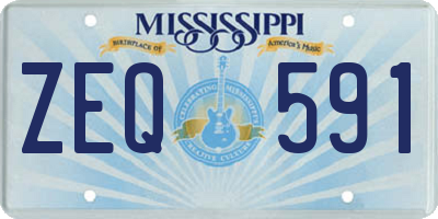 MS license plate ZEQ591