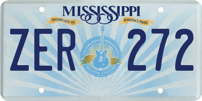 MS license plate ZER272