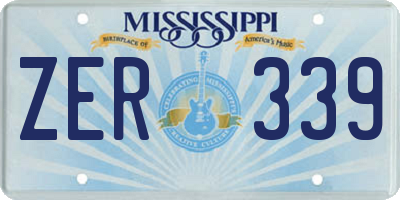 MS license plate ZER339