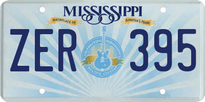 MS license plate ZER395
