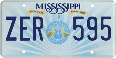 MS license plate ZER595
