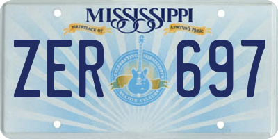 MS license plate ZER697