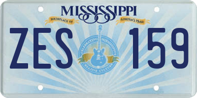 MS license plate ZES159