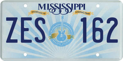 MS license plate ZES162