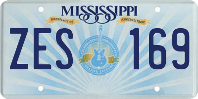 MS license plate ZES169