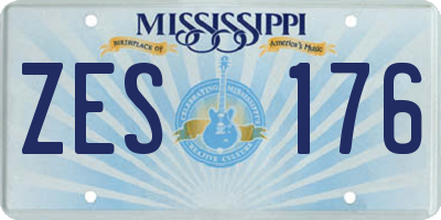 MS license plate ZES176