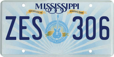 MS license plate ZES306