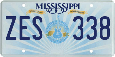 MS license plate ZES338