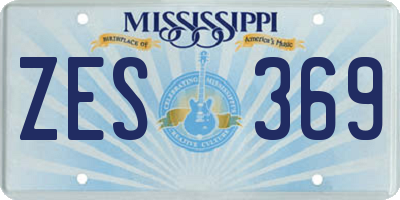 MS license plate ZES369