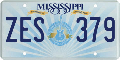 MS license plate ZES379