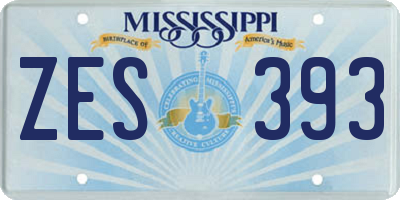 MS license plate ZES393