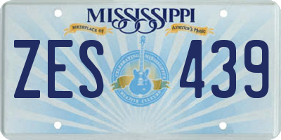 MS license plate ZES439