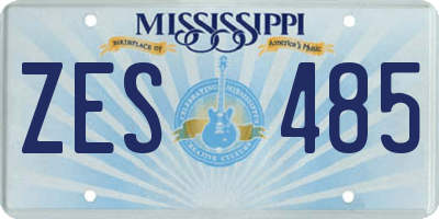 MS license plate ZES485
