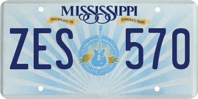 MS license plate ZES570