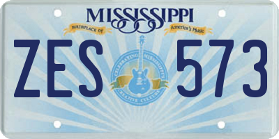 MS license plate ZES573