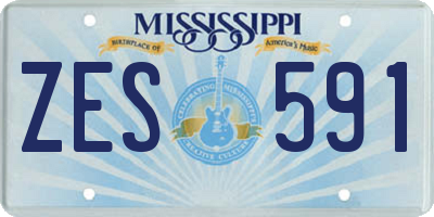 MS license plate ZES591
