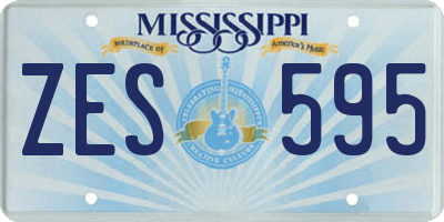 MS license plate ZES595
